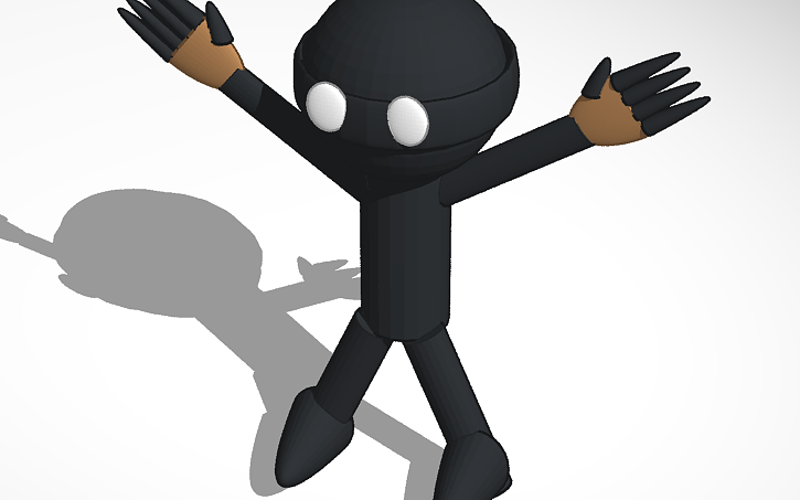 Scared Ninja 3D design Scared ninja - Tinkercad