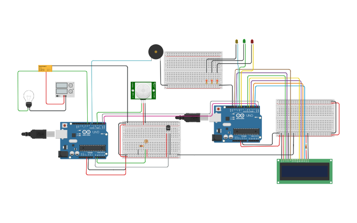 Circuit design Sensor de Temperatura con pantalla LCD - Tinkercad