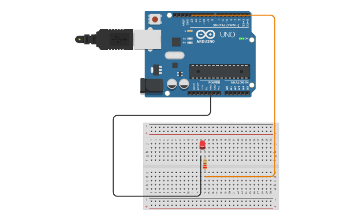 Circuit design led con arduino | Tinkercad