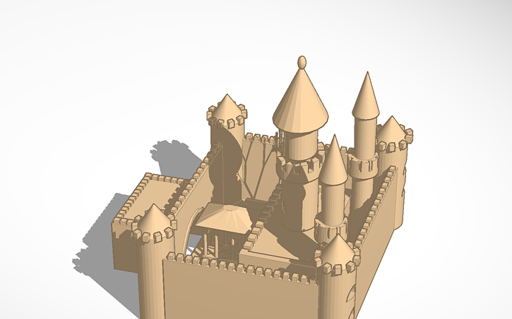 Solidworks Castle Drawing 3D design castle - Tinkercad