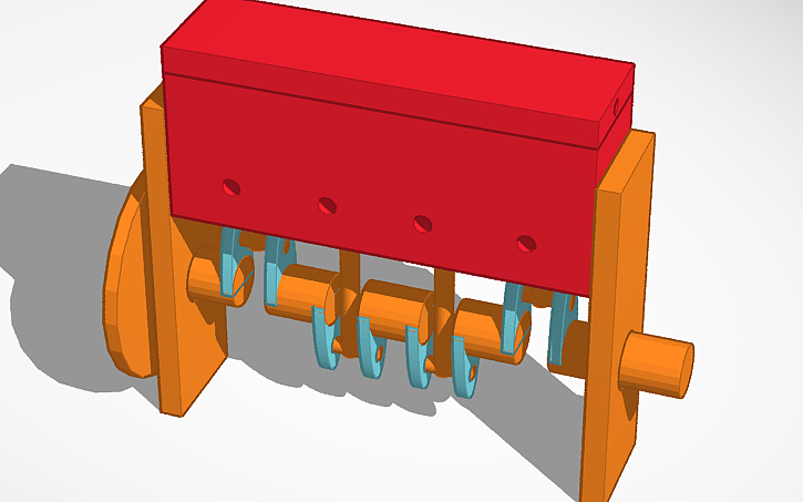 3D design air powered inline 4 - Tinkercad