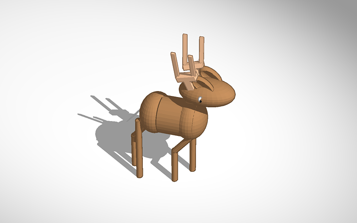 3d Design Deer That I Made Myself 