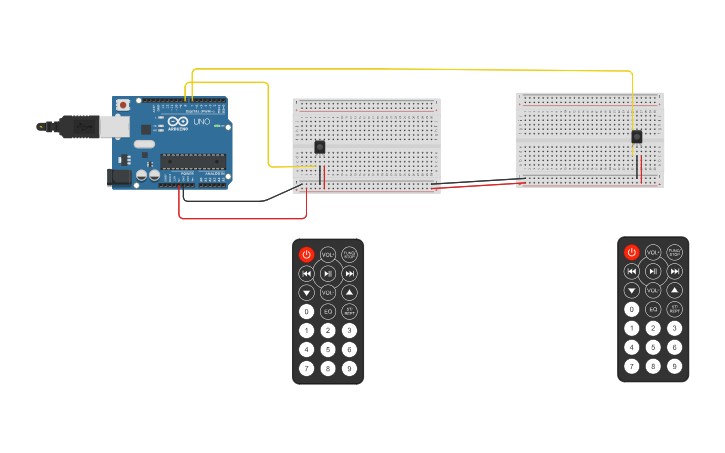 Circuit design IR Sensor - Tinkercad