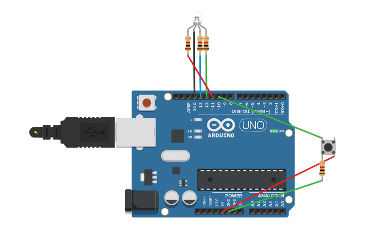 Circuit design Button - Tinkercad