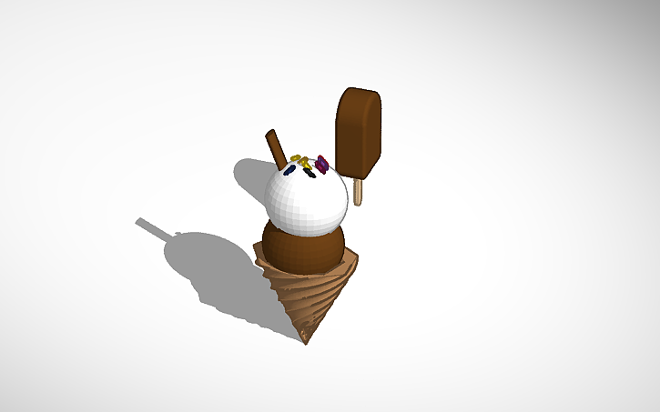 3D design ice cream - Tinkercad