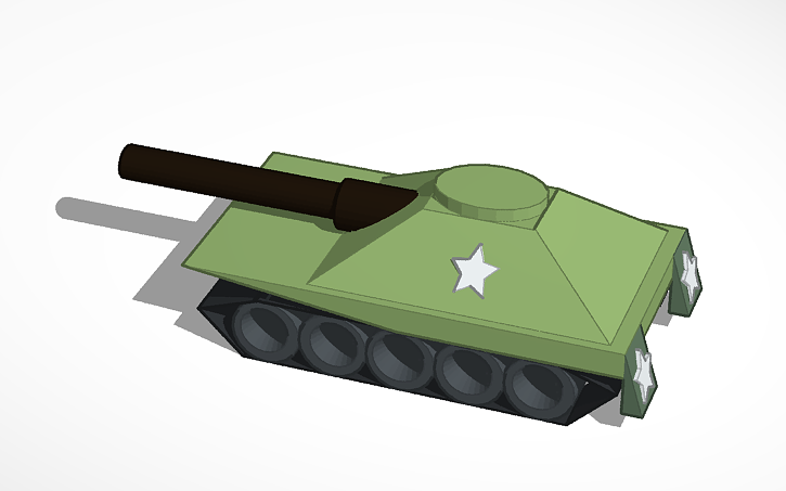 3D design Basic Tank - Tinkercad