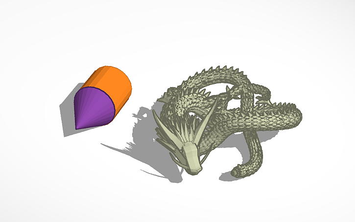 3d Design Dragone - Tinkercad