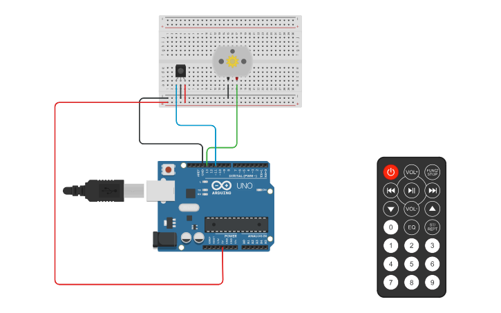 Circuit design Program 9: Infrared Sensor (IR sensor) - Tinkercad