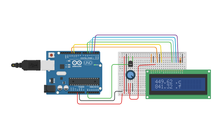 Circuit design B10756005 LCD+溫度 | Tinkercad