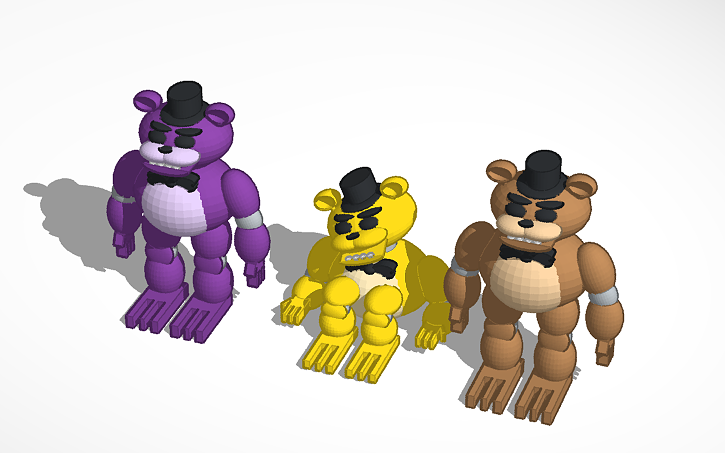 golden Freddy, shadow Freddy, Freddy