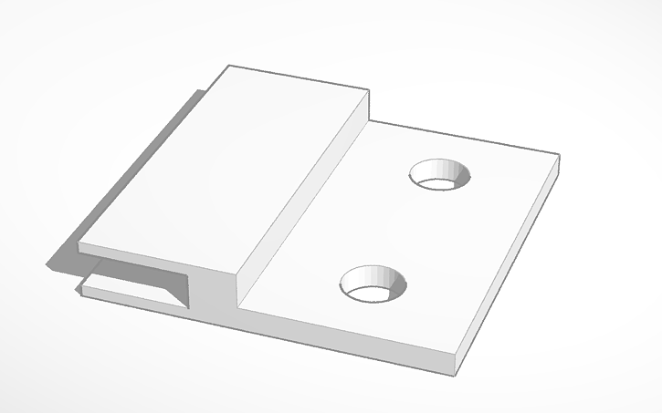 3D design guia riel | Tinkercad