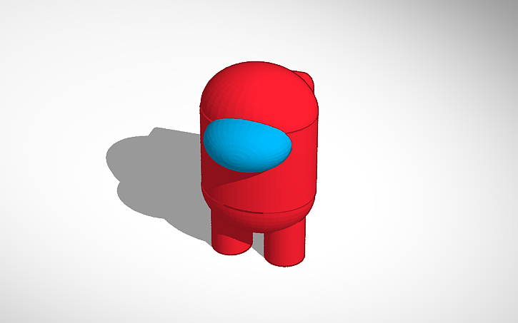 3D design amogus | Tinkercad