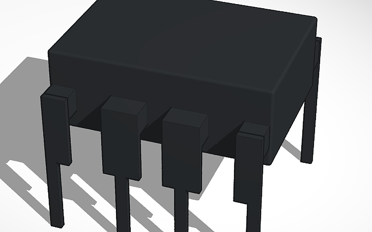 3D design ATTiny25/45/85 - Tinkercad
