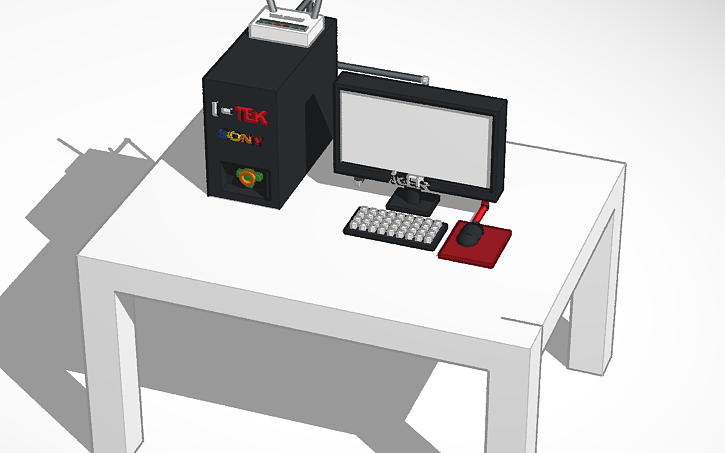 3D Design Gaming Pc Tinkercad 3d-design-gaming-pc-tinkercad