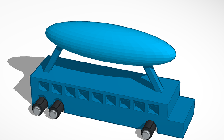 3D Design Battle Bus Tinkercad