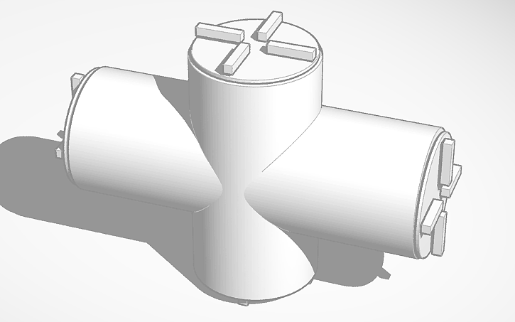 4 Way Module 3D design 4-Way Module - Tinkercad