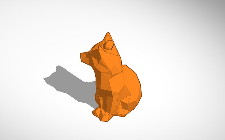 Solidworks Fox 3D design Polyform Fox - Tinkercad