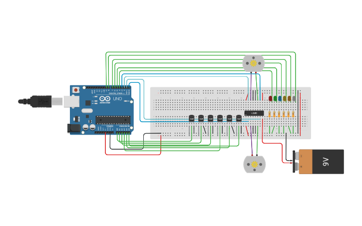 Circuit design trabajo mi prototipo de casa - Tinkercad