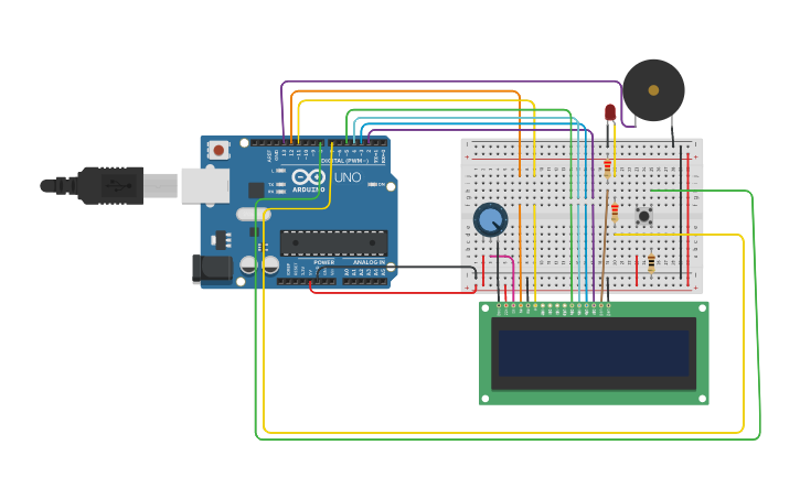 Circuit design Proiect PM - Tinkercad
