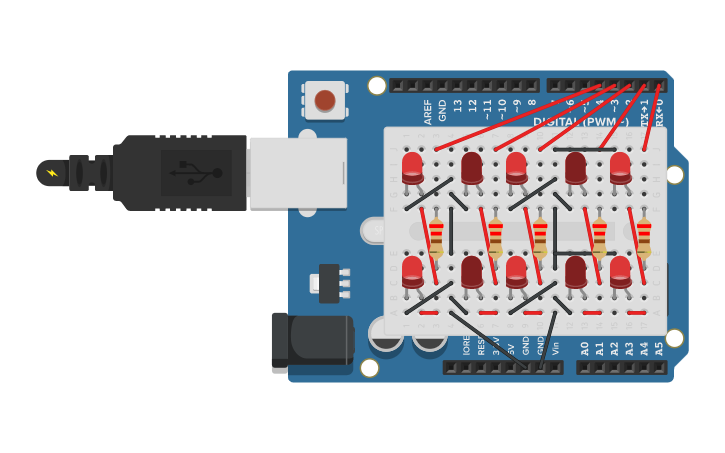 Circuit design Arduino Challenges - Tinkercad