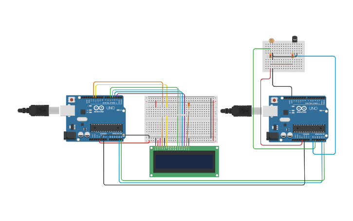 Circuit design tire temperature sensor system i2c layout - Tinkercad