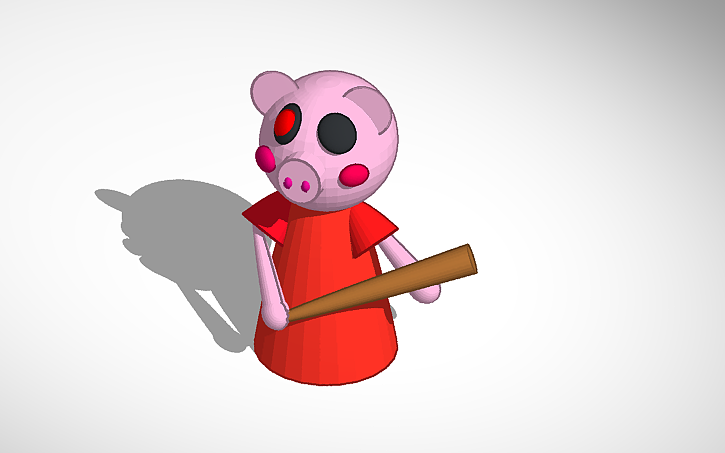 Roblox Piggy Model Tinkercad - 3d design my roblox character in a great pose tinkercad