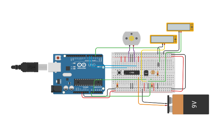 Circuit design Final arduino | Tinkercad