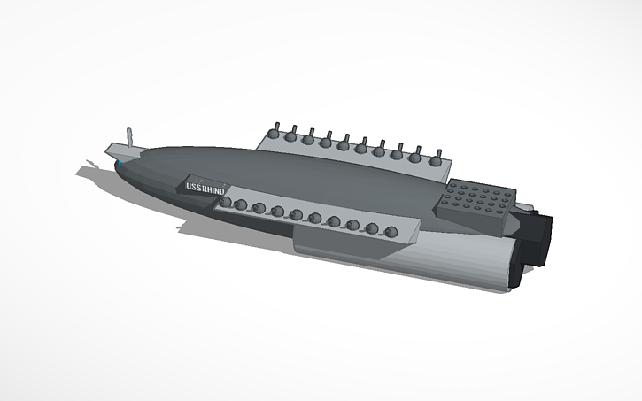 3D design Amber class Destroyer USS Rhino | Tinkercad