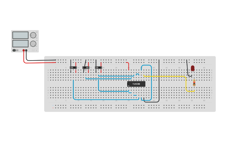 Circuit design 2x1 Multiplexer (Lab Sessional) 2029198 | Tinkercad