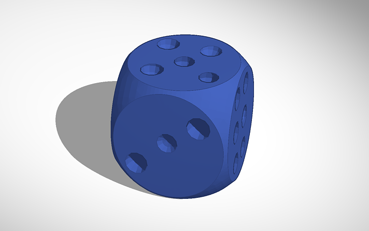 3D design Dice - Tinkercad