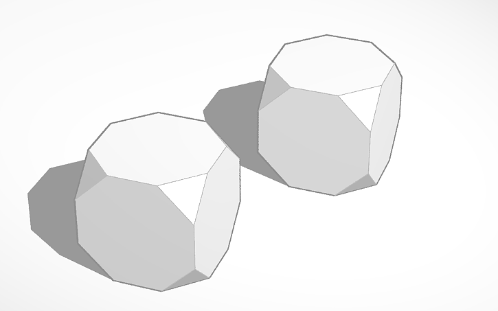 blank dice tinkercad