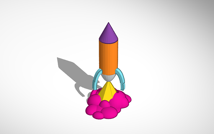 3D design Fusée - Tinkercad
