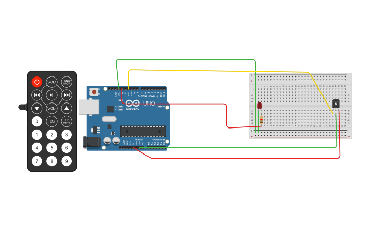 Circuit design IR sensor - Tinkercad