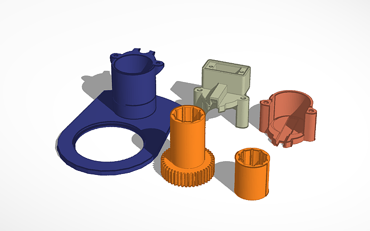 3D design 28BYJ-48 Motor mount for SKYMAX 127 focuser (Ver. 3) - Tinkercad