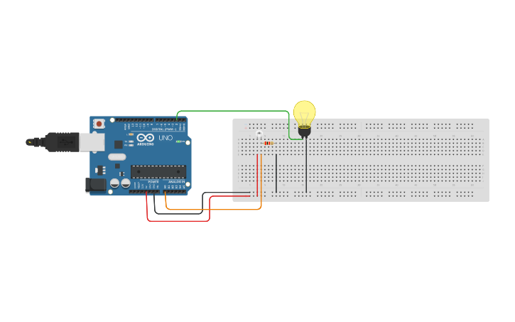 Circuit design LED control with Ambient Light Sensor | Tinkercad
