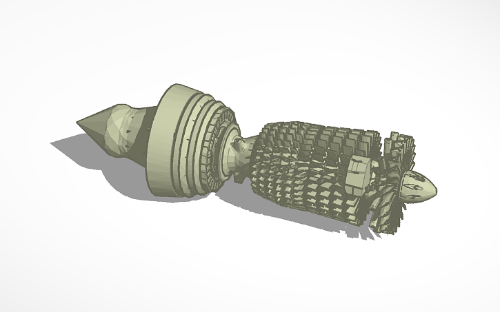 3D design Jet engine - Tinkercad