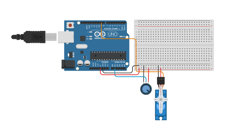 Circuit design Arduino - Tinkercad