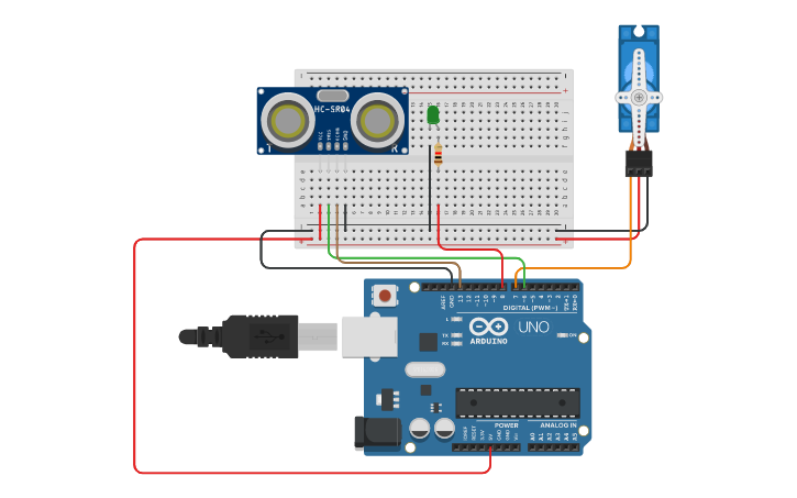Circuit design Aula 5 - Sistemas Embarcados - Tinkercad