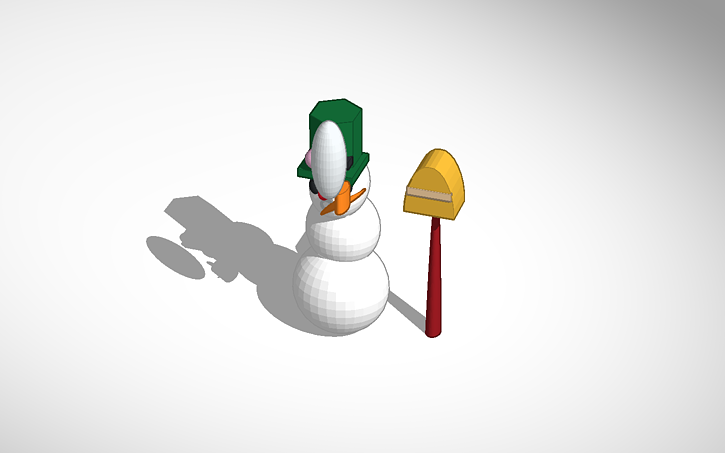 3D design Frosty the Snowman | Tinkercad