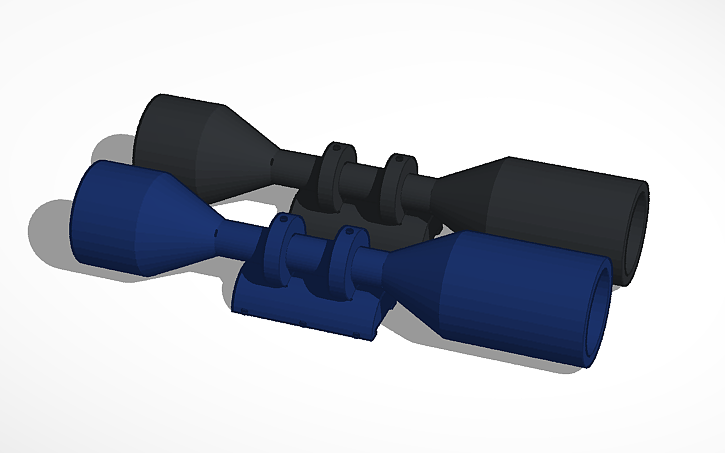 3D design Nerf scope - Tinkercad