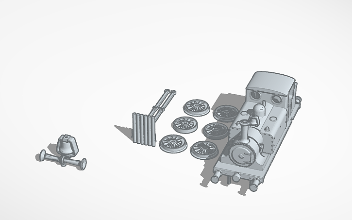 3D design LEGO Train Parts - Tinkercad
