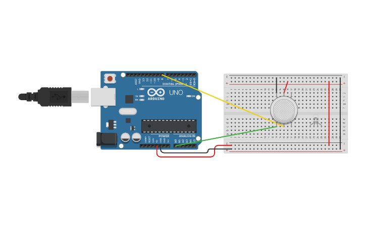 Circuit design Arduino Turtles Breathalyzer | Tinkercad