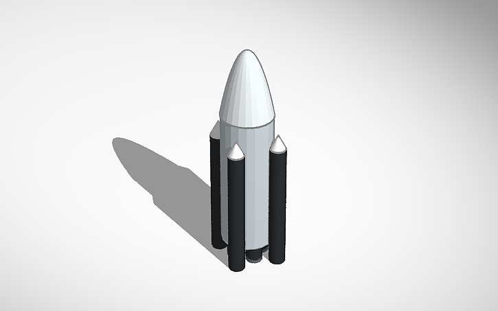 3D design SpaceX rocket - Tinkercad