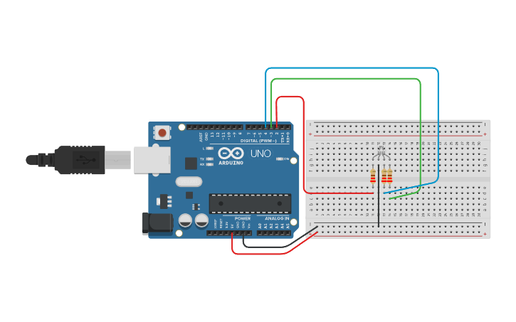 Circuit design Subahan Fakir - RGB LED - Starter Code - Tinkercad