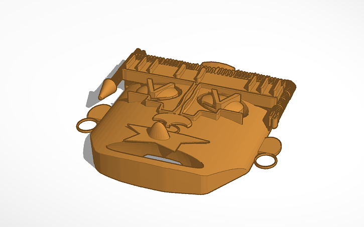 máscara tumba 7 monte albán | Tinkercad máscara tumba 7 monte albán | Tinkercad