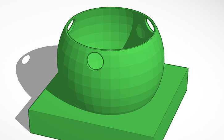 3D design PLANT POT - Tinkercad