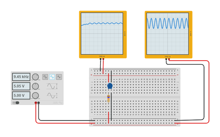 Circuit design FILTRO PASA BAJA - Tinkercad