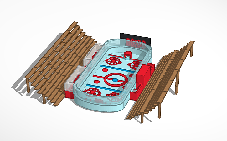 3D design Hockey Rink - Tinkercad
