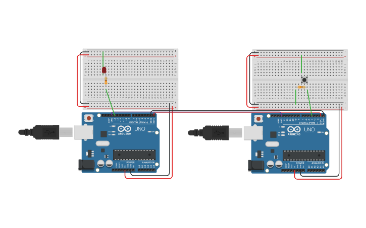 Circuit design conexion rx tx - Tinkercad