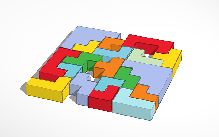 3D design Block Puzzle - Tinkercad